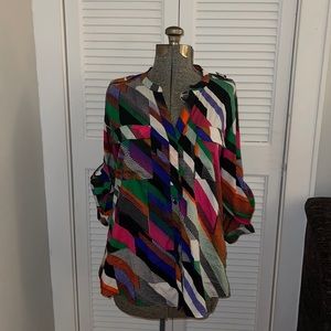 Calvin Klein Multi Colored Blouse